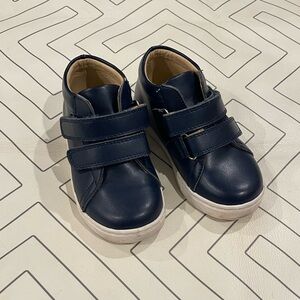 Walnut Blue High Top Velcro Boots